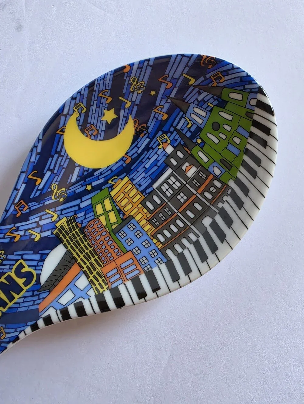 Spoon Rest New Orleans Music Sky Mosaic City Piano Ceramic
